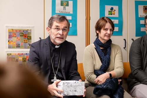 Schulbesuch Blaue Schule / Erzdiözese Wien/ Schönlaub, Stephan Schönlaub Schulbesuch Blaue Schule